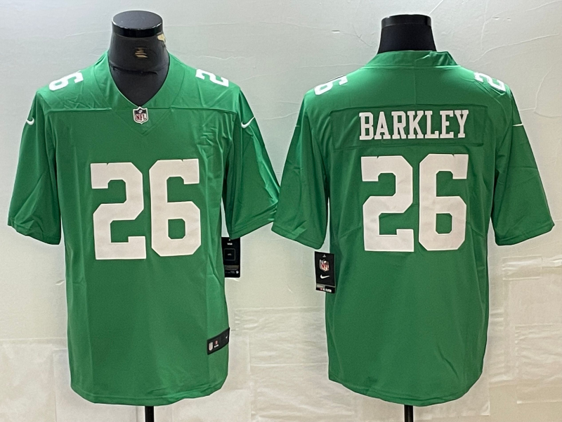Men's Philadelphia Eagles Saquon Barkley #26 Kelly Green Jersey